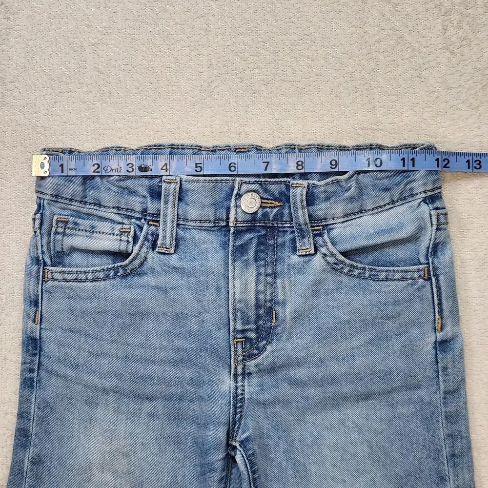 Old Navy Girls Size 5 High Rise Wide Leg Denim Jeans Bundle Cargo Adjustable